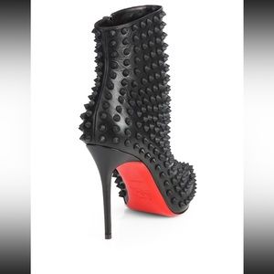 Christian Louboutin Spiked Ankle Boots Size 38.5 8 8.5